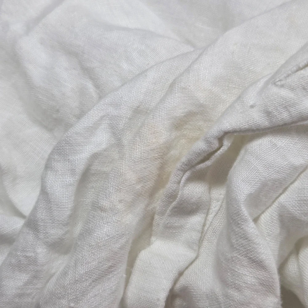 QUINCE European Linen Duvet Cover King/Cal King White 6844